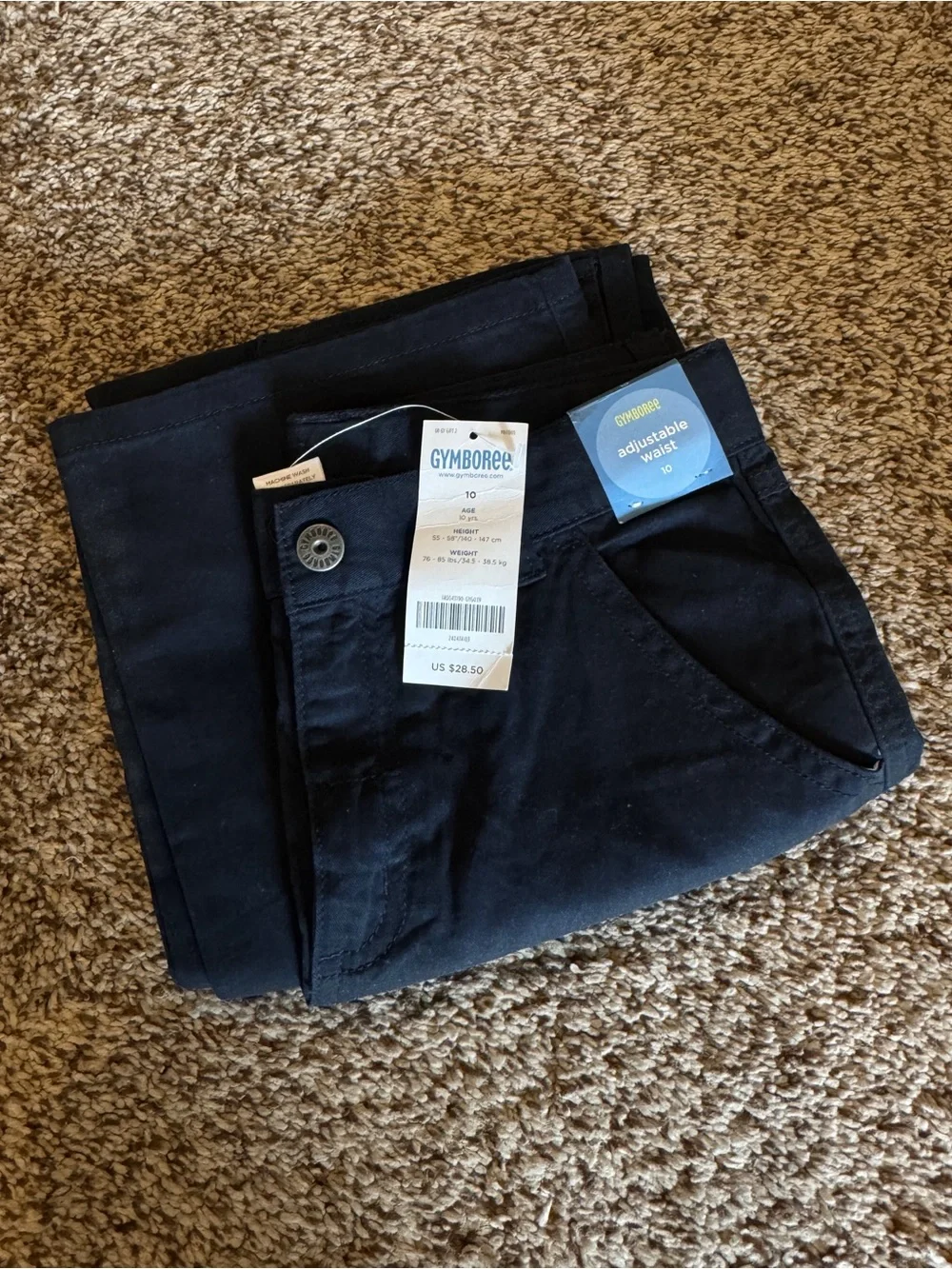 Gymboree Boys Black Chino Pants